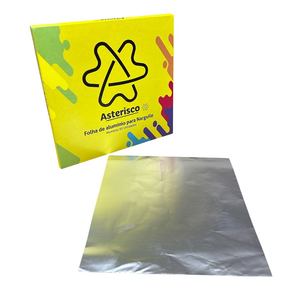 Alumínio Asterisco Liso – 50 Folhas Resistentes e de Alta Qualidade