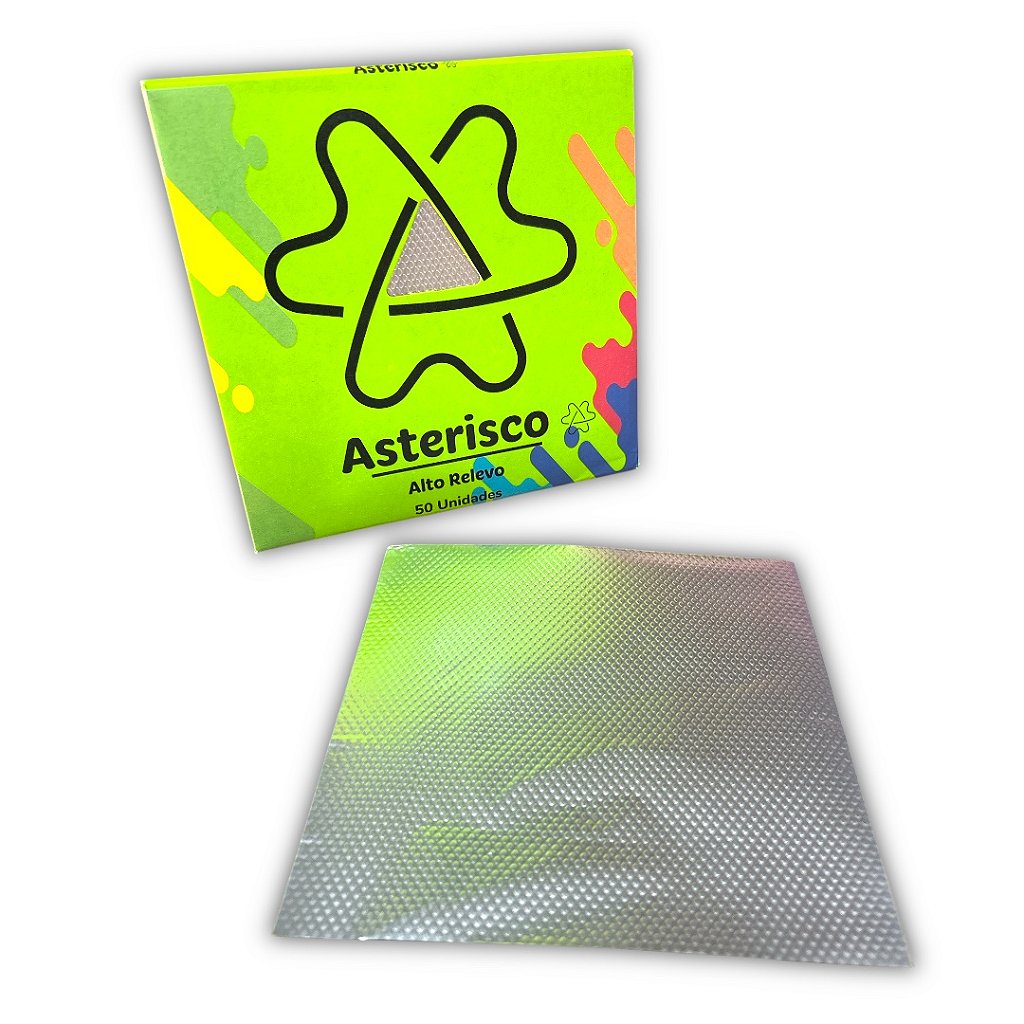 Alumínio Asterisco Texturizado – 50 Folhas