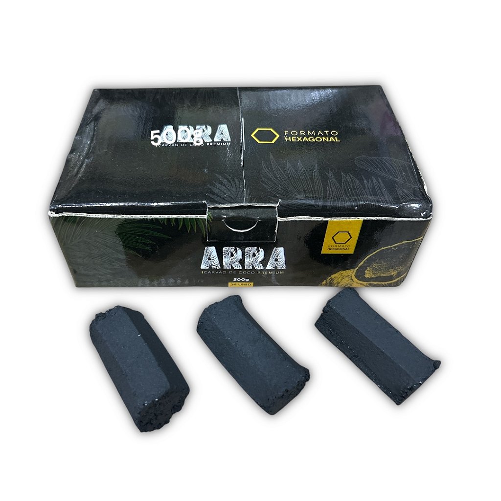 Carvão Coco Arra Jumbo 500g – Sessões de Longa Duração