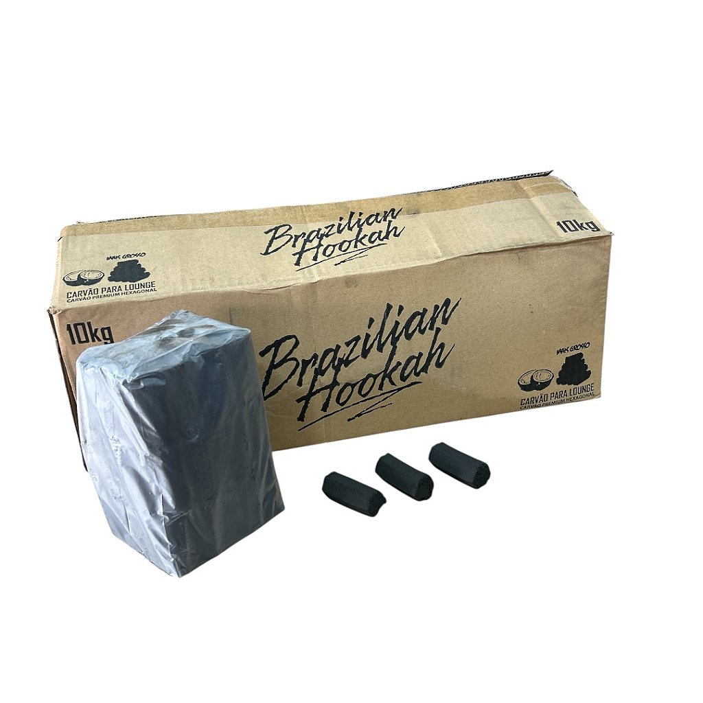 Carvão Coco Brazilian Granel 10kg – Qualidade e Economia