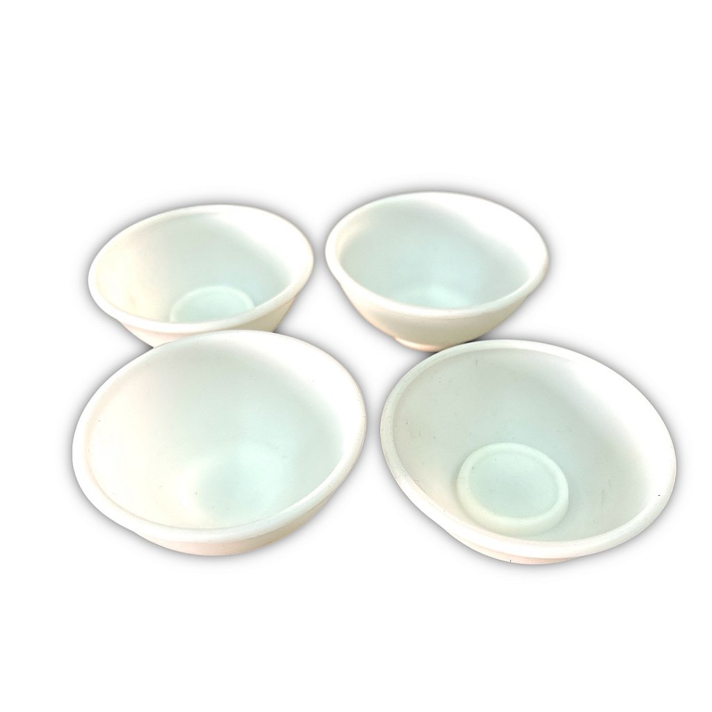 Cuia de Silicone Branca Média – Flexível e Resistente