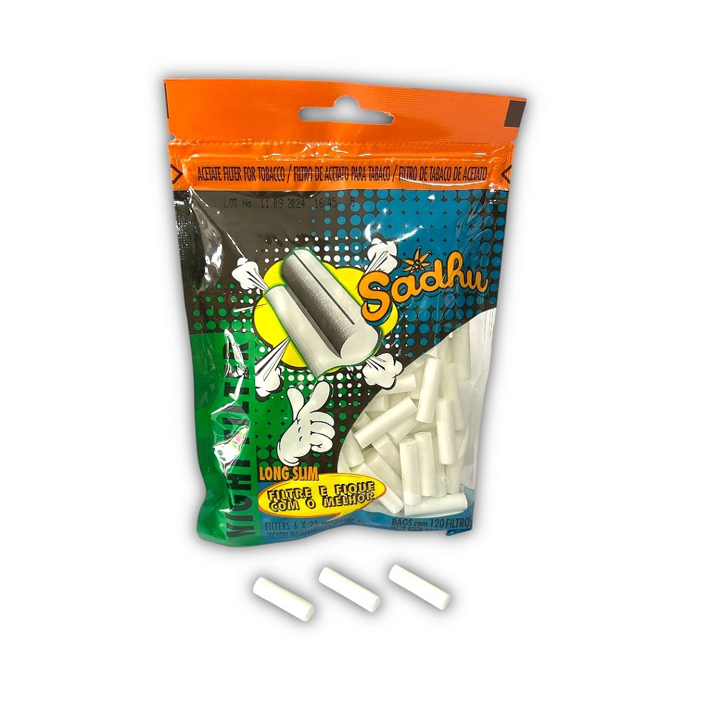 Filtro Sadhu Long Slim 6mm c/120 – Sessões Mais Puras