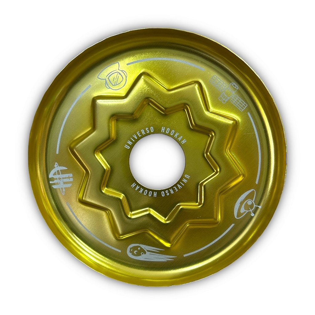 Prato Universo Estrela Hookah – Estilo e Proteção para Narguile